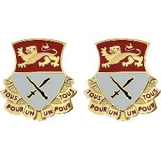 15th Cavalry Regiment Unit Crest (Tous Pour Un, Un Pour Tous)